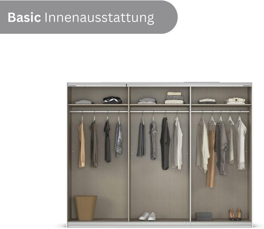 OTTO Schuifdeurkast Ferris kast breedte 2 71m Kast met spiegel in 3 uitvoeringen BASIC CLASSIC PREMIUM - Foto 15