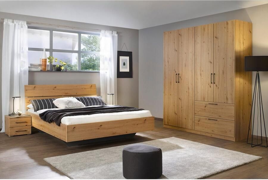 OTTO Slaapkamerserie Compleet slaapkamer Challenger (Set van 4 delen) Kast 2 breedtes bed 3 breedtes 2 nachttafels MADE IN GERMANY - Foto 20