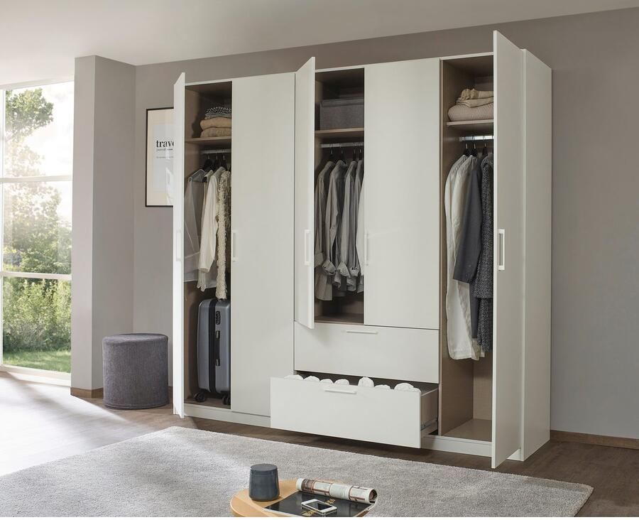 OTTO Slaapkamerserie Compleet slaapkamer Challenger (Set van 4 delen) Kast 2 breedtes bed 3 breedtes 2 nachttafels MADE IN GERMANY - Foto 12