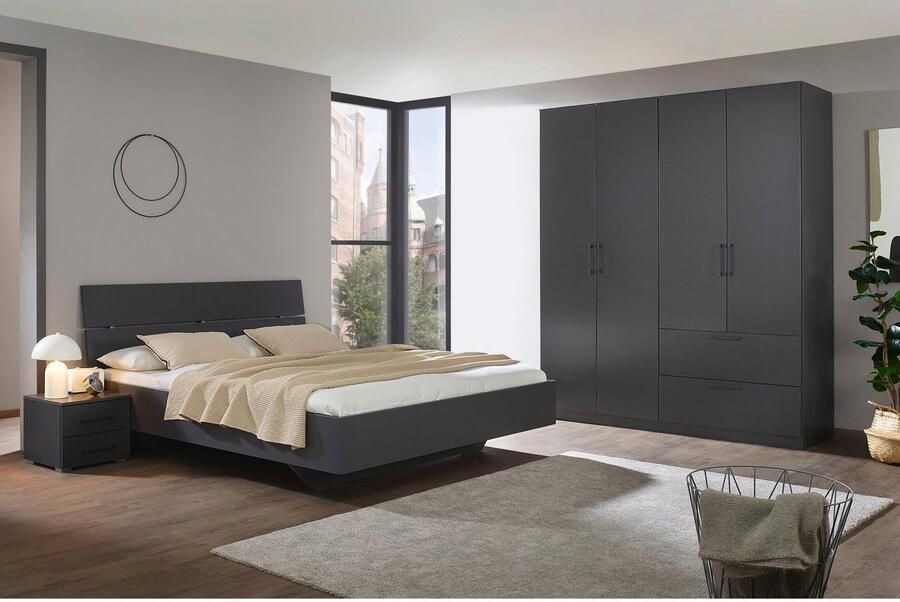 OTTO Slaapkamerserie Compleet slaapkamer Challenger (Set van 4 delen) Kast 2 breedtes bed 3 breedtes 2 nachttafels MADE IN GERMANY - Foto 18