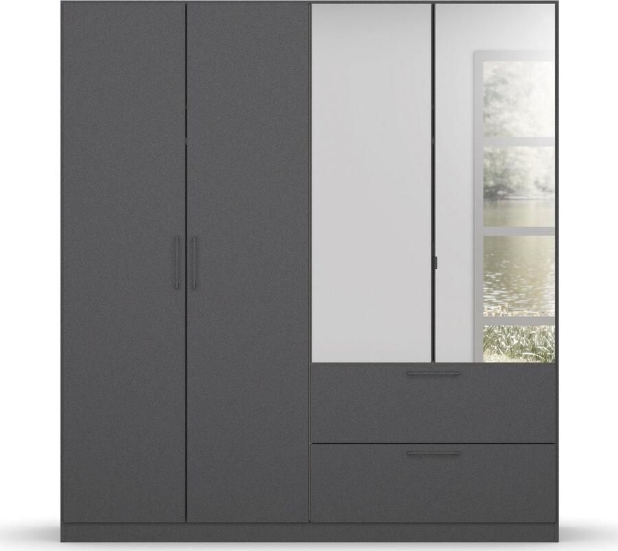 OTTO Slaapkamerserie Compleet slaapkamer Challenger (Set van 4 delen) Kast 2 breedtes bed 3 breedtes 2 nachttafels MADE IN GERMANY - Foto 10