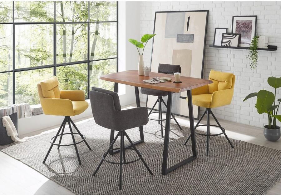 OTTO Stolkom Barkruk Sofia Comfort zithoogte 70 cm 180° draaibaar auto return functie (set 2 stuks) - Foto 4