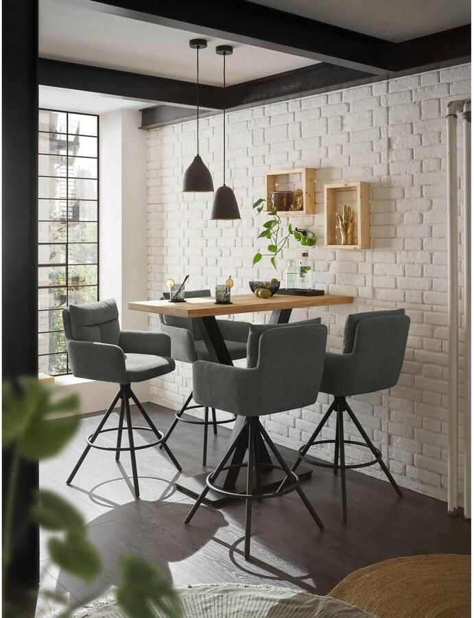 OTTO Stolkom Barkruk Sofia Comfort zithoogte 70 cm 180° draaibaar auto return functie (set 2 stuks) - Foto 2