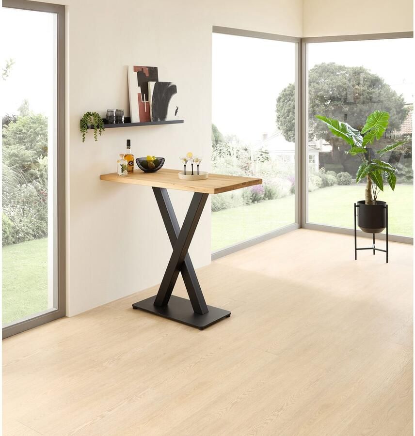 OTTO Stolkom Bartafel Duke eik massief hout geolied hoge tafel BxHxD 120x104x60 cm