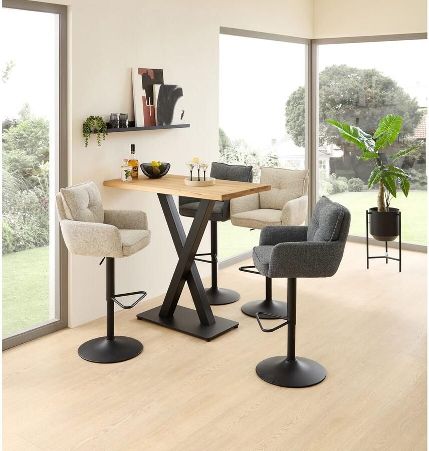 OTTO Stolkom Bartafel Duke eik massief hout geolied hoge tafel BxHxD 120x104x60 cm - Foto 2