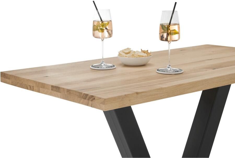 OTTO Stolkom Bartafel Duke eik massief hout geolied hoge tafel BxHxD 120x104x60 cm - Foto 6