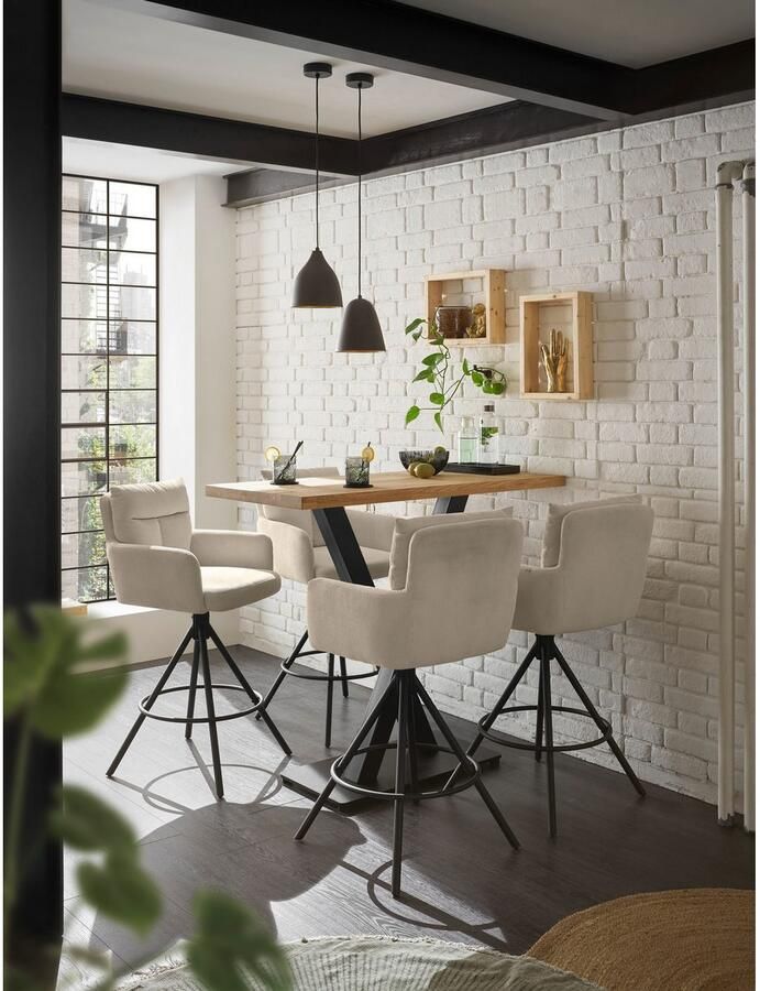 OTTO Stolkom Barkruk Sofia Comfort zithoogte 70 cm 180° draaibaar auto return functie (set 2 stuks) - Foto 4