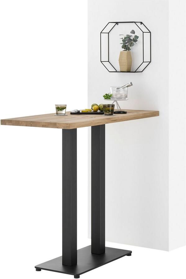 OTTO Stolkom Bartafel Jay eik massief hout geolied hoge tafel BxHxD 120x104x60 cm - Foto 3