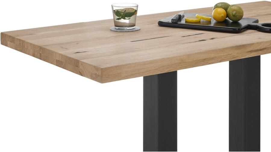 OTTO Stolkom Bartafel Jay eik massief hout geolied hoge tafel BxHxD 120x104x60 cm - Foto 4