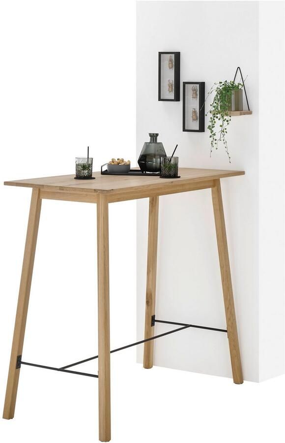 OTTO Stolkom Bartafel Jules eik massief hout geolied hoge tafel BxHxD 120x104x60 cm - Foto 4
