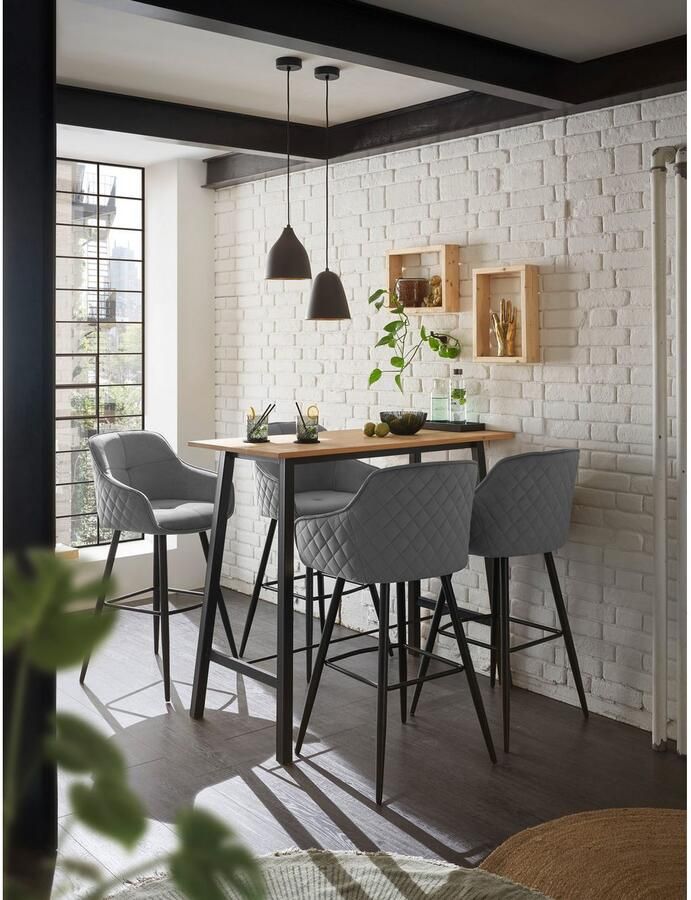 OTTO Stolkom Barkruk EMMA Comfort zithoogte 73 cm 180° draaibaar auto return functie (set 2 stuks) - Foto 2