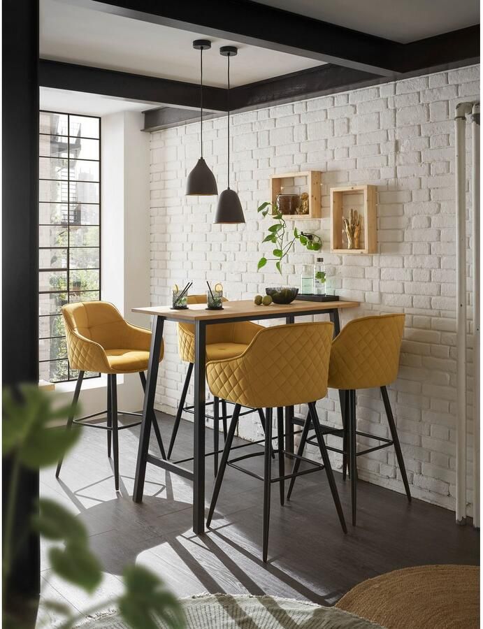 OTTO Stolkom Barkruk EMMA Comfort zithoogte 73 cm 180° draaibaar auto return functie (set 2 stuks) - Foto 2