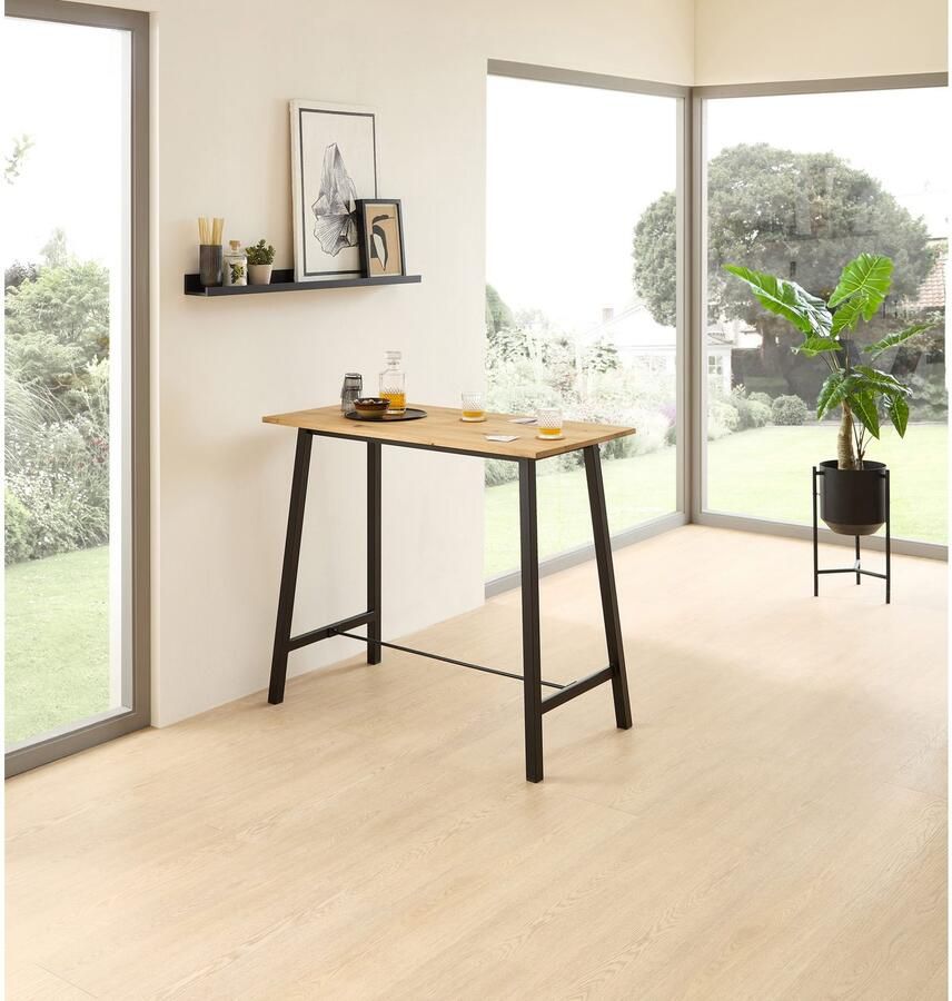 OTTO Stolkom Bartafel Kent eik massief hout geolied hoge tafel BxHxD 120x104x60 cm