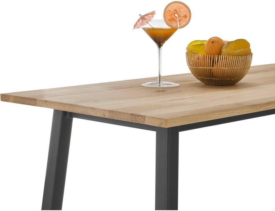 OTTO Stolkom Bartafel Kent eik massief hout geolied hoge tafel BxHxD 120x104x60 cm - Foto 3
