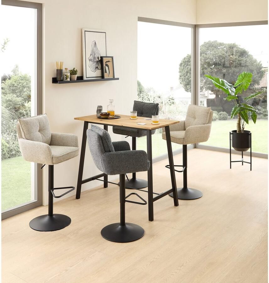 OTTO Stolkom Bartafel Kent eik massief hout geolied hoge tafel BxHxD 120x104x60 cm - Foto 2