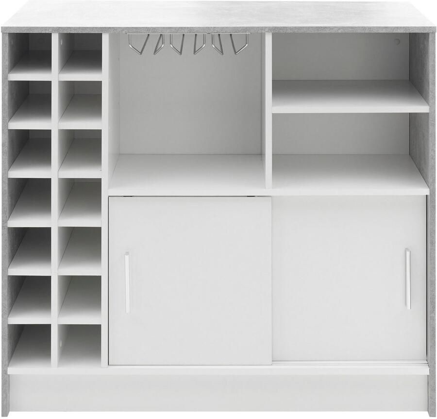 OTTO Stolkom Bartafel Planter Beton decor tafel met flessenrek