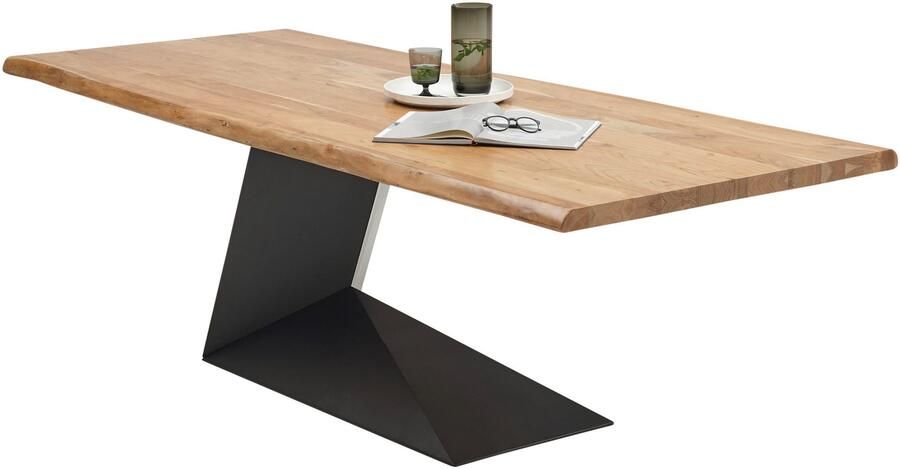 OTTO Stolkom Eettafel Alan eettafel massief hout keuze uit 240 of 200 cm breed Massief acacia oppervlaktebelasting van de tafel ca. 90 kg - Foto 11