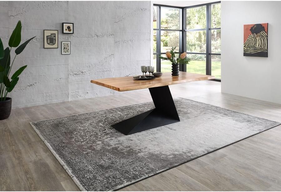 OTTO Stolkom Eettafel Alan eettafel massief hout keuze uit 240 of 200 cm breed Massief acacia oppervlaktebelasting van de tafel ca. 90 kg - Foto 7