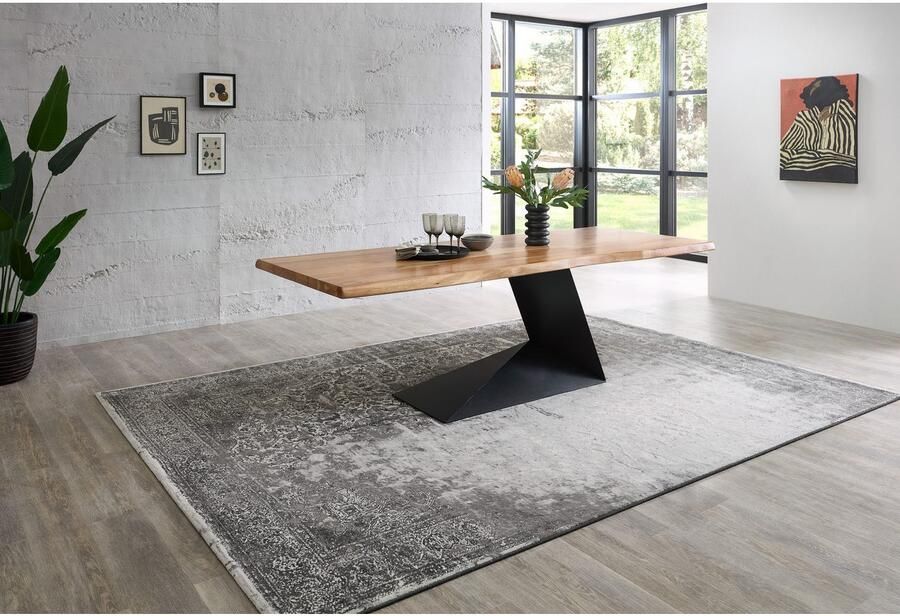 OTTO Stolkom Eettafel Alan eettafel massief hout keuze uit 240 of 200 cm breed Massief acacia oppervlaktebelasting van de tafel ca. 90 kg - Foto 7