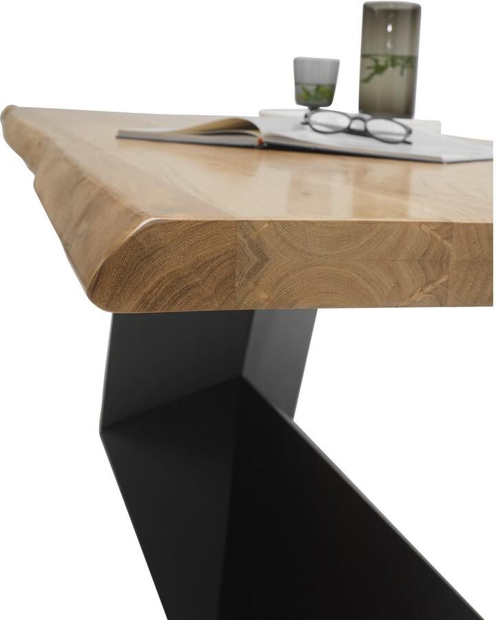 OTTO Stolkom Eettafel Alan eettafel massief hout keuze uit 240 of 200 cm breed Massief acacia oppervlaktebelasting van de tafel ca. 90 kg