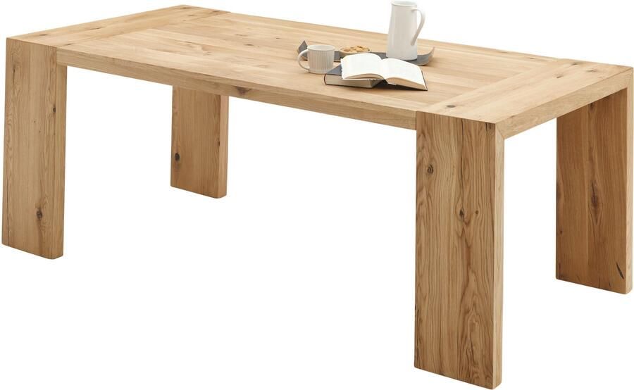 OTTO Stolkom Eettafel Anno eettafel eik massief hout geolied FSC BxHxD 200x76x100 cm Massief eiken geolied FSC -gecertificeerd oppervlaktebelasting tot 90 kg - Foto 8