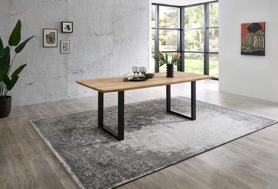 OTTO Stolkom Eettafel Bennet Eik massief hout tafel met Zwitserse rand - Foto 10