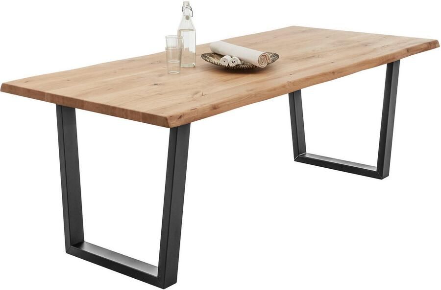 OTTO Stolkom Eettafel Benny Eik massief hout tafel met boomrand - Foto 8