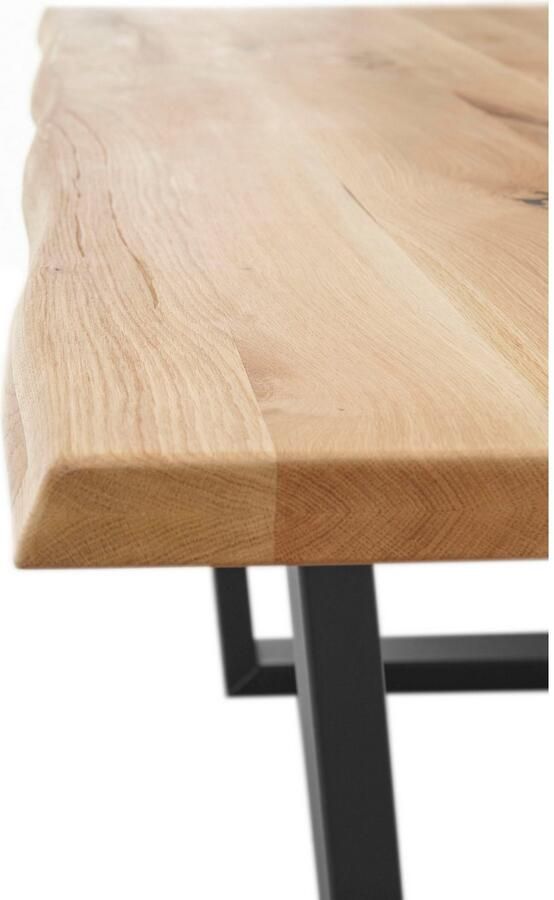OTTO Stolkom Eettafel Benny Eik massief hout tafel met boomrand - Foto 10
