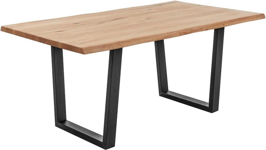 OTTO Stolkom Eettafel Benny Eik massief hout tafel met boomrand - Foto 3