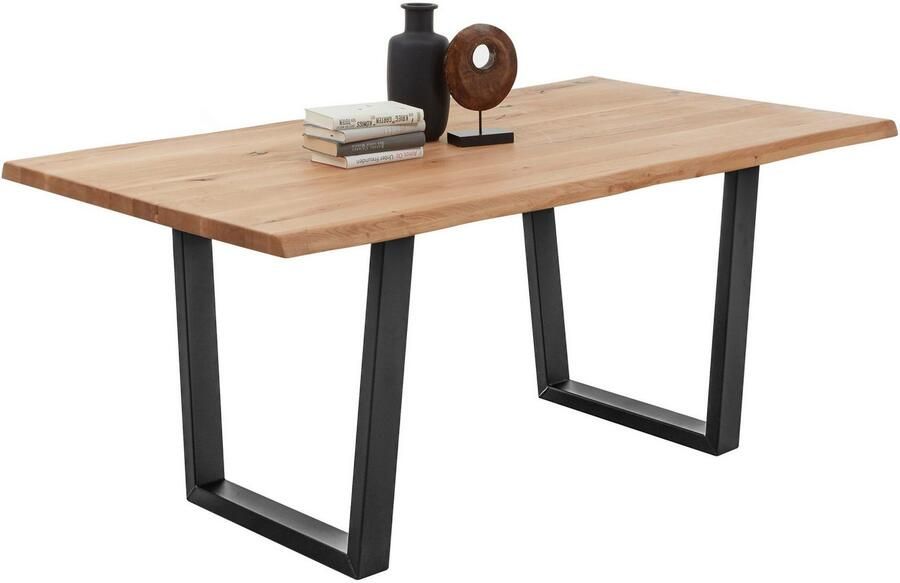 OTTO Stolkom Eettafel Benny Eik massief hout tafel met boomrand - Foto 2