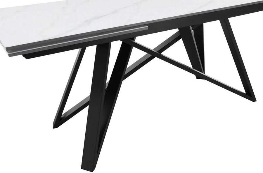 OTTO Stolkom Eettafel Charly eettafel keramiek uitschuifbaar tot 280 cm BxHxD 180x75x95 cm Keramische oppervlakte tafelblad aan beide zijden uittrekbaar van 180 naar 280 cm