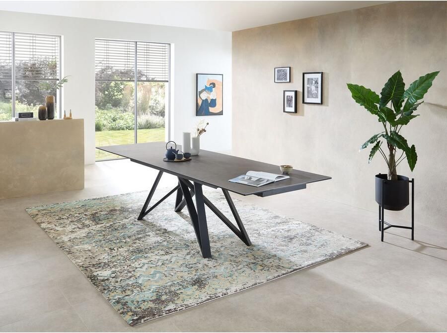 OTTO Stolkom Eettafel Charly eettafel keramiek uitschuifbaar tot 280 cm BxHxD 180x75x95 cm Keramische oppervlakte tafelblad aan beide zijden uittrekbaar van 180 naar 280 cm - Foto 2