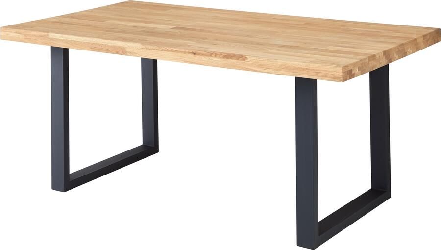 OTTO Stolkom Eettafel Chris eettafel eik massief hout BxHxD 110x47x70 cm - Foto 7