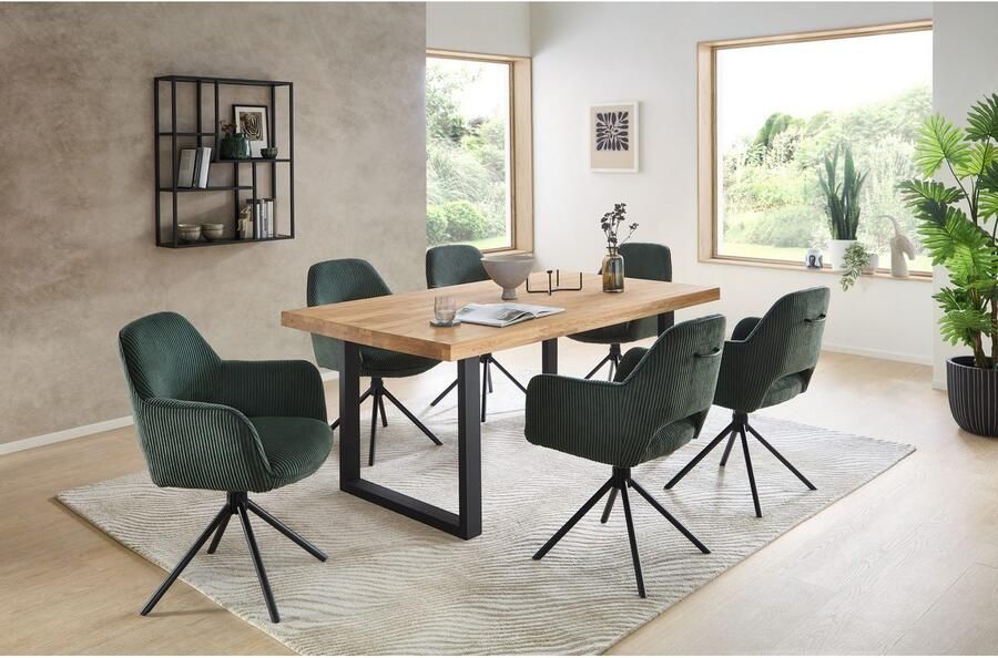 OTTO Stolkom Stoel met armleuningen Adrina 180 graden draaibaar met auto-return (set 2 stuks) - Foto 6