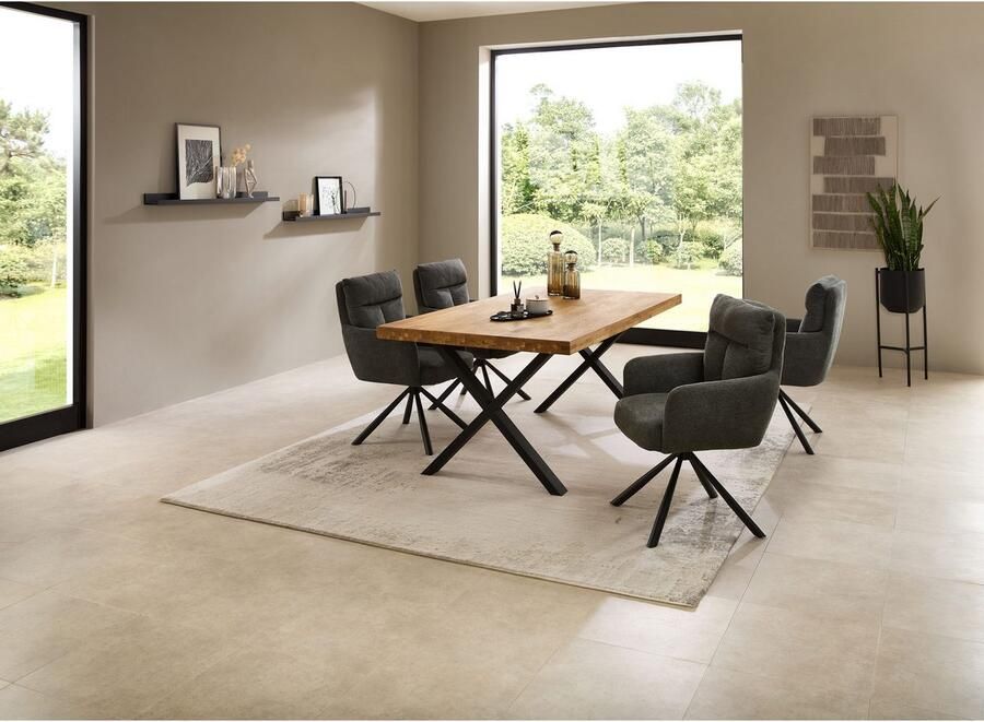 OTTO Stolkom Eettafel Chris eettafel eik massief hout BxHxD 110x47x70 cm