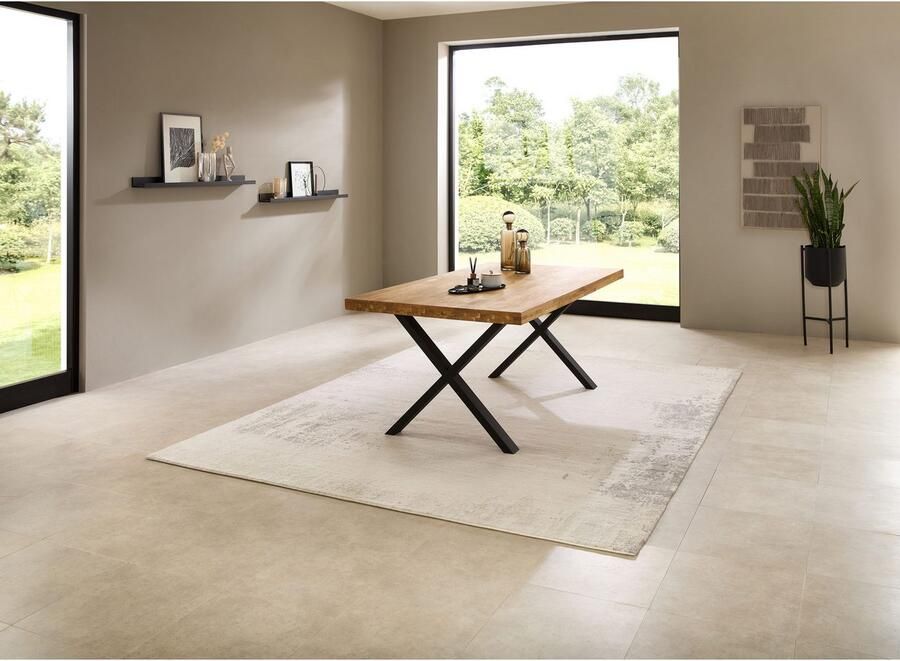 OTTO Stolkom Eettafel Chris eettafel eik massief hout BxHxD 110x47x70 cm - Foto 2