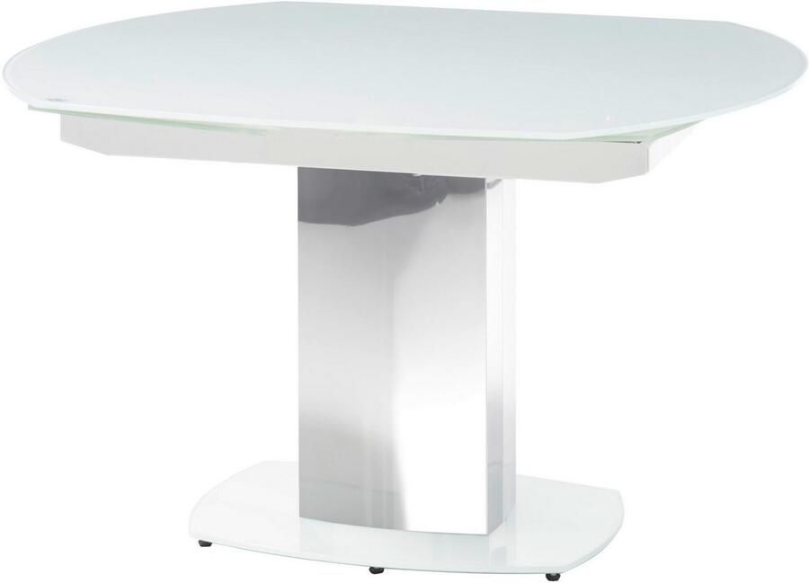 OTTO Stolkom Eettafel Jackson glazen tafel wit uitschuifbare tafel BxHxD 130-190x75x105 cm - Foto 2