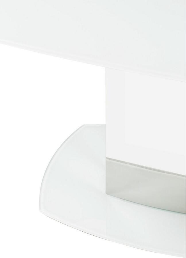 OTTO Stolkom Eettafel Jackson glazen tafel wit uitschuifbare tafel BxHxD 130-190x75x105 cm - Foto 3