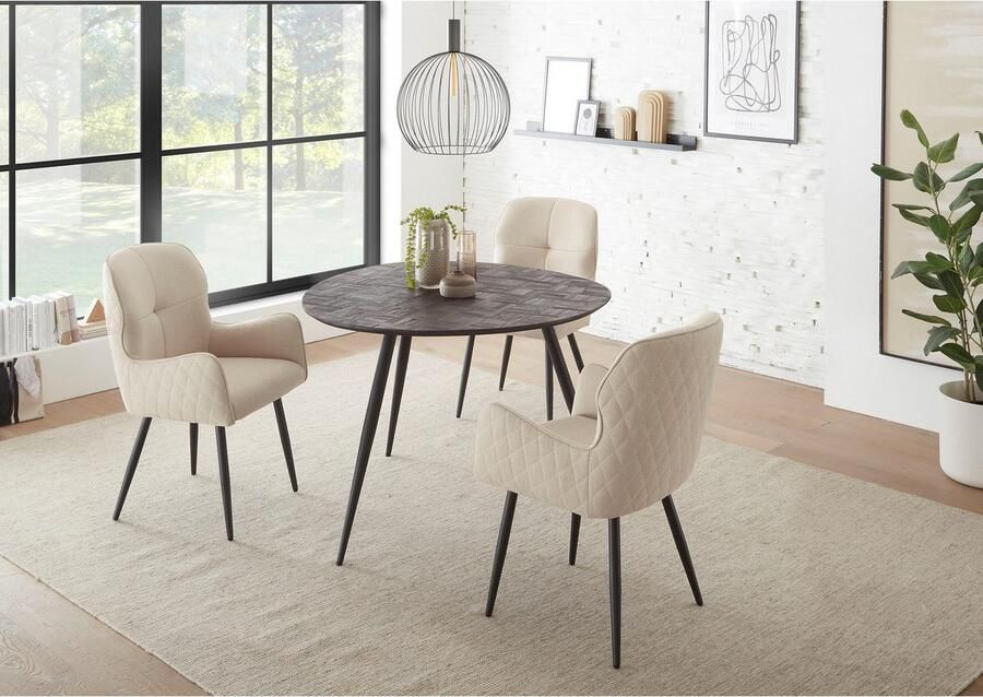 OTTO Stolkom Eettafel JOE Gerecycled massief teak tafel met mozaïekpatroon - Foto 4