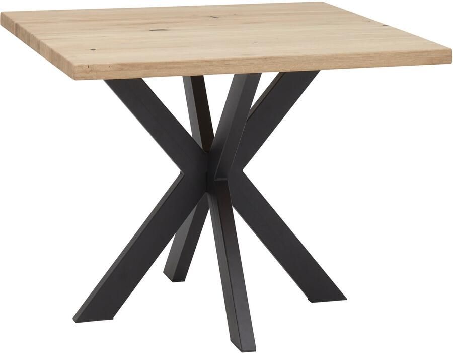 OTTO Stolkom Eettafel Micky 100 cm in massief geolied eiken vierkante tafel - Foto 5