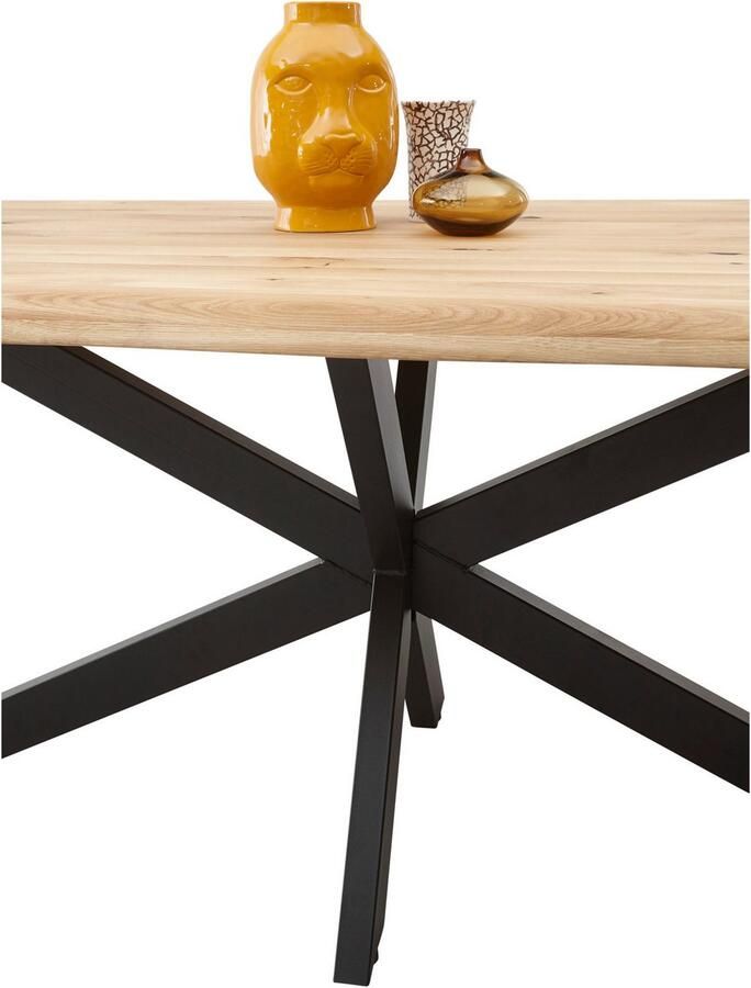 OTTO Stolkom Eettafel TOM TOPSELLER! 200 cm breed massief eikenhout met boomrand