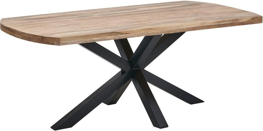 OTTO Stolkom Eettafel Veneti 200 cm breed in bootvorm tafel mango massief hout - Foto 4