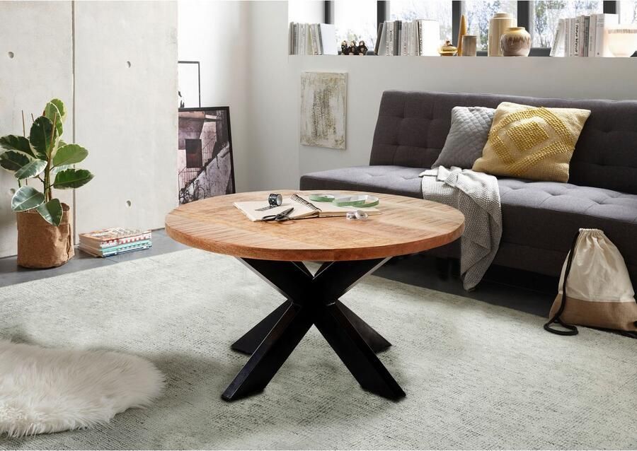 OTTO Stolkom Salontafel Ace rond tafel in massief mango