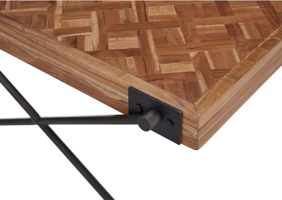 OTTO Stolkom Salontafel Akoni 2-delig set massief teak gerecycled met patroon - Foto 2