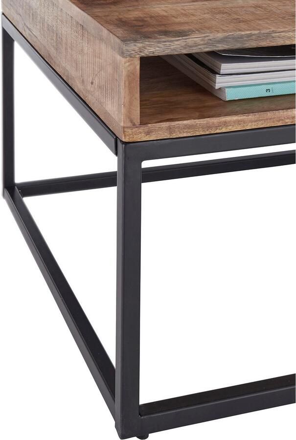 OTTO Stolkom Salontafel Alison Massief hout met lade tafel in industriële stijl - Foto 3