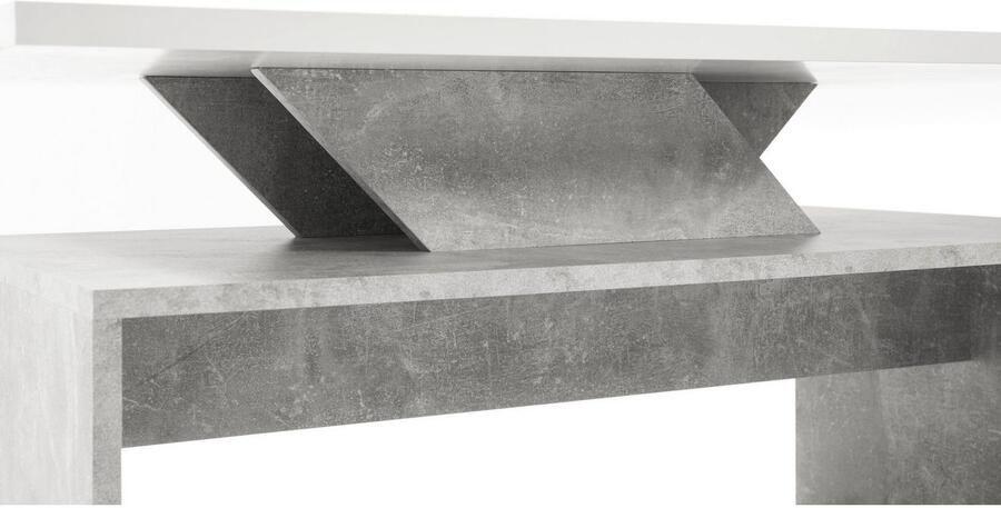 OTTO Stolkom Salontafel Allegra salontafel wit afwerking beton BxHxD 100x50x60 cm
