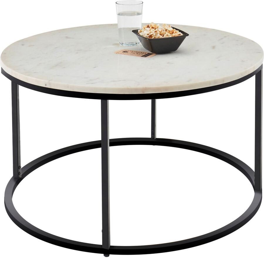 OTTO Stolkom Salontafel Belfort rond marmer tafel in wit of zwart - Foto 4