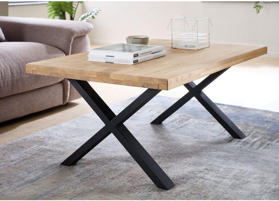 OTTO Stolkom Salontafel Chris salontafel eik massief hout BxHxD 110x47x70 cm - Foto 2