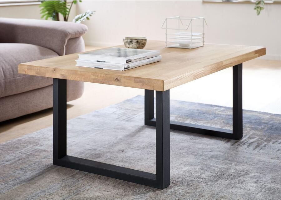 OTTO Stolkom Salontafel Chris salontafel eik massief hout BxHxD 110x47x70 cm - Foto 2