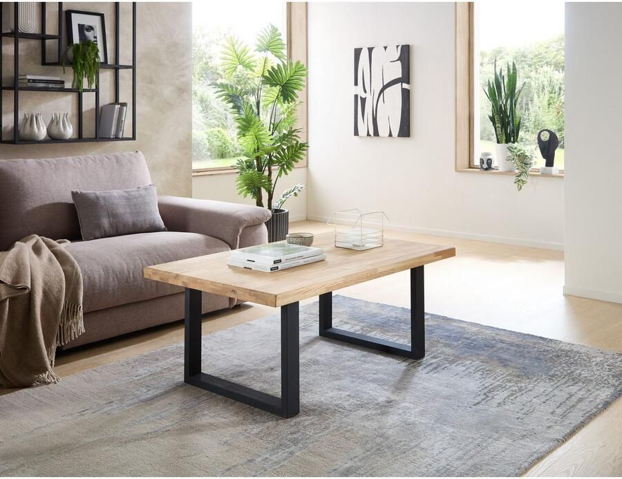 OTTO Stolkom Salontafel Chris salontafel eik massief hout BxHxD 110x47x70 cm